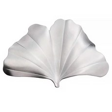 燕振興 不鏽鋼筷架 18-8不鏽鋼 日本製造, 銀杏葉 銀色, 1個