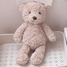 아이끌레 보들 동물 캐릭터 봉제인형, 35cm, 베이지곰돌이, 1개