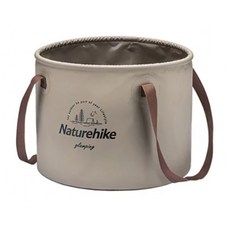 Naturehike 挪客 凌沃 多用途便攜可折疊PVC水桶, 淺咖色, 1個