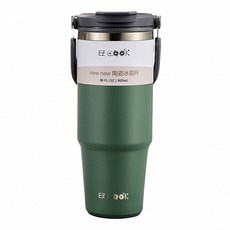 EZ COOK new new 陶瓷冰霸杯, 原野綠, 900ml, 1個