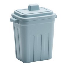 家乘生活 日本方型附蓋置物桶 No.329, 藍色, 不適用