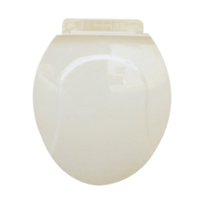 Toppuror 泰浦樂 抗菌超荷重馬桶蓋, 寬度36cm, 孔距可調整範圍13~16cm, 伸縮距離43.5~45cm, 抗菌效果佳, 舒適座感, 台灣製造, 牙色, 1個