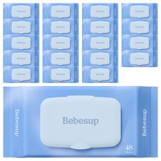 Bebesup 廁所專用可沖濕式衛生紙, 48張, 55g, 20包