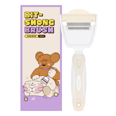 PETRIUM 寵物Bissong梳子 7.7 x 20.5 cm, 1個, 象牙白