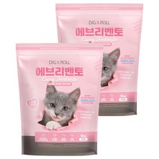 디그앤롤 에브리벤토 나이트 고양이 모래, 6kg, 2개, 무향