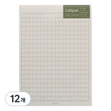 PAPERIAN 니어앤디어 A5筆記本, 60張, 稿紙米色, 12個