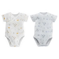 KU.KU Duckbill 酷咕鴨 懶人洞洞包屁衣 2件 純棉透氣網眼布 快速穿脫 台灣製造