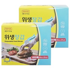 LOTTE 樂天 e.Life 衛生手套, 400入, 2個