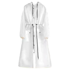 EVA收腰風衣，XL，白色，1件