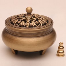 扇形蝙蝠圖案香爐, 單色