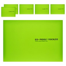 ECO Chungwoon 環保無孔資料簿, 綠色, 6本