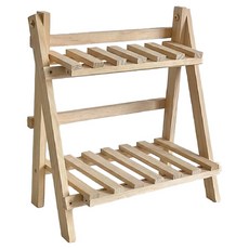 快豹生活 韓式韓風ins實木桌面雙層置物架 桌面收納好幫手, 原木色 咖色, 1個