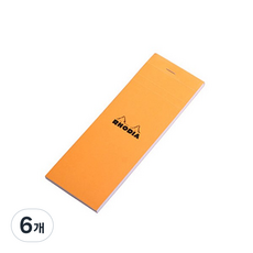 RHODIA 記事本 no.08 格子, 橘色, 6個, 96張