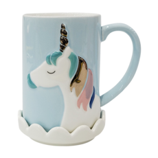 Caldo 卡朵生活 奇幻獨角獸馬克杯 L-LAM189BL, 藍色, 1個