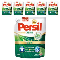 퍼실 엑스퍼트 그린파워 세탁세제 리필, 1.8L, 1개입, 6개