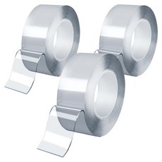 ender 超強力壓克力泡棉奈米矽膠透明凝膠雙面膠帶 透明 2mm, 3個