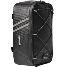 ANMEILU 防水多用途大容量碳素圖案自行車包 8L A64, 黑色, 1個