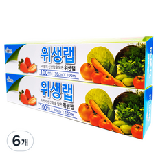 생활미소 위생랩 30cm x 100m, 6개