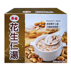 泰山 花生仁湯禮盒 12罐, 真材實料 濃純香 無防腐劑, 3.84kg, 1盒