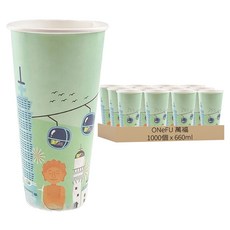 萬福 22oz冷熱共用杯 90口徑, 1箱, 1000個裝