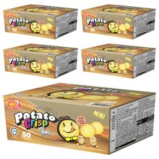 윈윈푸드 포테이토크리스프 씬 엑스트라 바베큐맛 50p, 450g, 5개