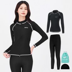 aquatica 女款拉鍊防磨衣 AQAWJP23004+水上運動緊身褲套裝