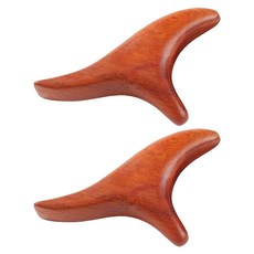 花梨木按摩器 13x6x2cm, 花梨木色