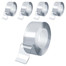 ender 超強力壓克力泡棉奈米矽膠透明凝膠雙面膠帶 透明 2mm, 5個