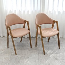 비올렛 수인 패브릭 스타일 의자, 핑크, 2개