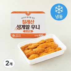 칠레산 성게알 우니 도시락형 (냉동), 2개, 100g