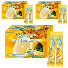 모카씨엔티 아이스티 레몬맛 분말, 14g, 40개입, 3개, 14g