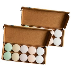 Intry 粉彩便條磁鐵 32mm 5款 x 4入組, 粉紅色, 綠色, 米色, 白色, 紫色, 2套