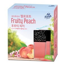 에어후레쉬 젤로포트 방향제 후루티 피치 본품, 120g, 2개