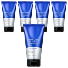 MISSHA 男士修護 刮鬍潔面乳 - 三重積雪草 Selastin Dermatologically Tested, 150ml, 5條