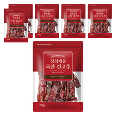채운 정성채운 국산 건고추, 6개, 100g