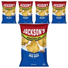 잭슨스 아보카도 오일 감자칩 씨솔트, 142g, 5개
