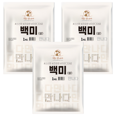 곡물을만나다 2025년산 햅쌀 백미, 1kg, 3개