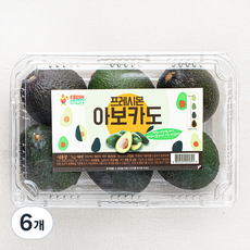 프레시몬 페루산 아보카도, 1kg, 6개