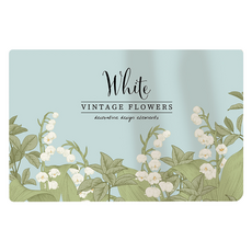 半島良品 黑科技軟式皮革地墊 吸水防油污5.0, 蘭鈴花, 1片