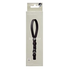 bitplay Leather Wrist Strap 12mm 皮革手腕繩(含掛繩通用墊片), 1個, 暗夜黑