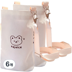Lifegraphy 可愛動物水瓶袋 環保袋, 6個, 熊
