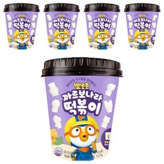 Pororo 淘氣小企鵝 白醬炒年糕即食杯, 5入, 115g