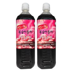 스위트 코리아 복숭아 홍차, 1L, 2개