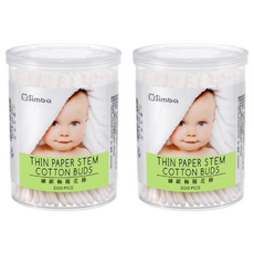 Simba 小獅王辛巴 細紙軸棉花棒, 200支, 2罐