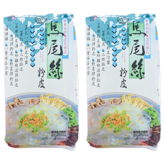 中農粉絲 馬尾絲粉皮 上等馬鈴薯澱粉 豌豆澱粉 綠豆澱粉 口感獨特 零脂肪 低GI 全素 零添加 清真認證, 120g, 2包