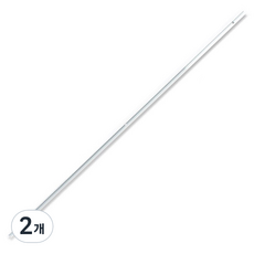 플랫 액자레일 1m, 화이트, 2개