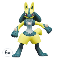 아카데미과학 몬스터콜렉션 MS 노란 루카리오 포켓몬스터 몬콜레 피규어 S25042, 6개