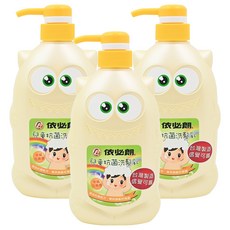 依必朗 兒童抗菌洗髮乳-幸福花果香 溫和洗淨 不易刺激, 700ml, 3瓶