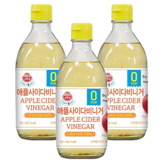 오뚜기 애플사이다비니거, 3개, 345ml