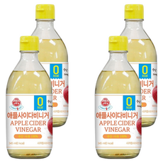 오뚜기 애플사이다비니거, 4개, 345ml
